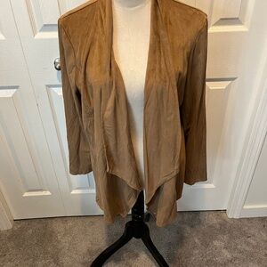 J M Collection size L faux leather jacket